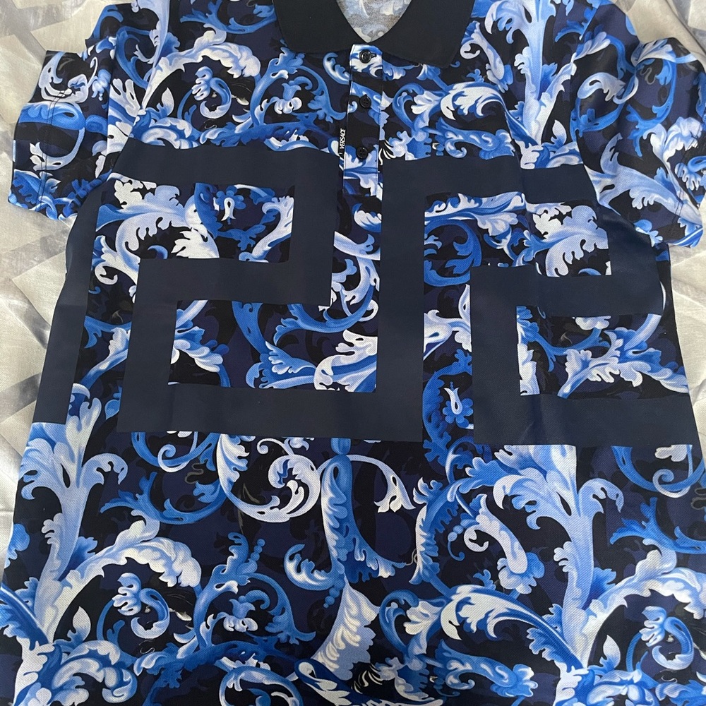 COPY - Versace
Baroccoflage-print polo- WORN ONCE